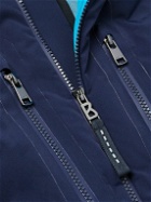 Bogner - Felias Two-Tone Quilted Hooded Down Ski Jacket - Blue