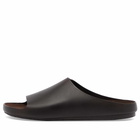 Loewe Men's Leather Sandal in Dark Brown