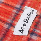 Acne Studios Men's Veny Tartan Scarf in Red