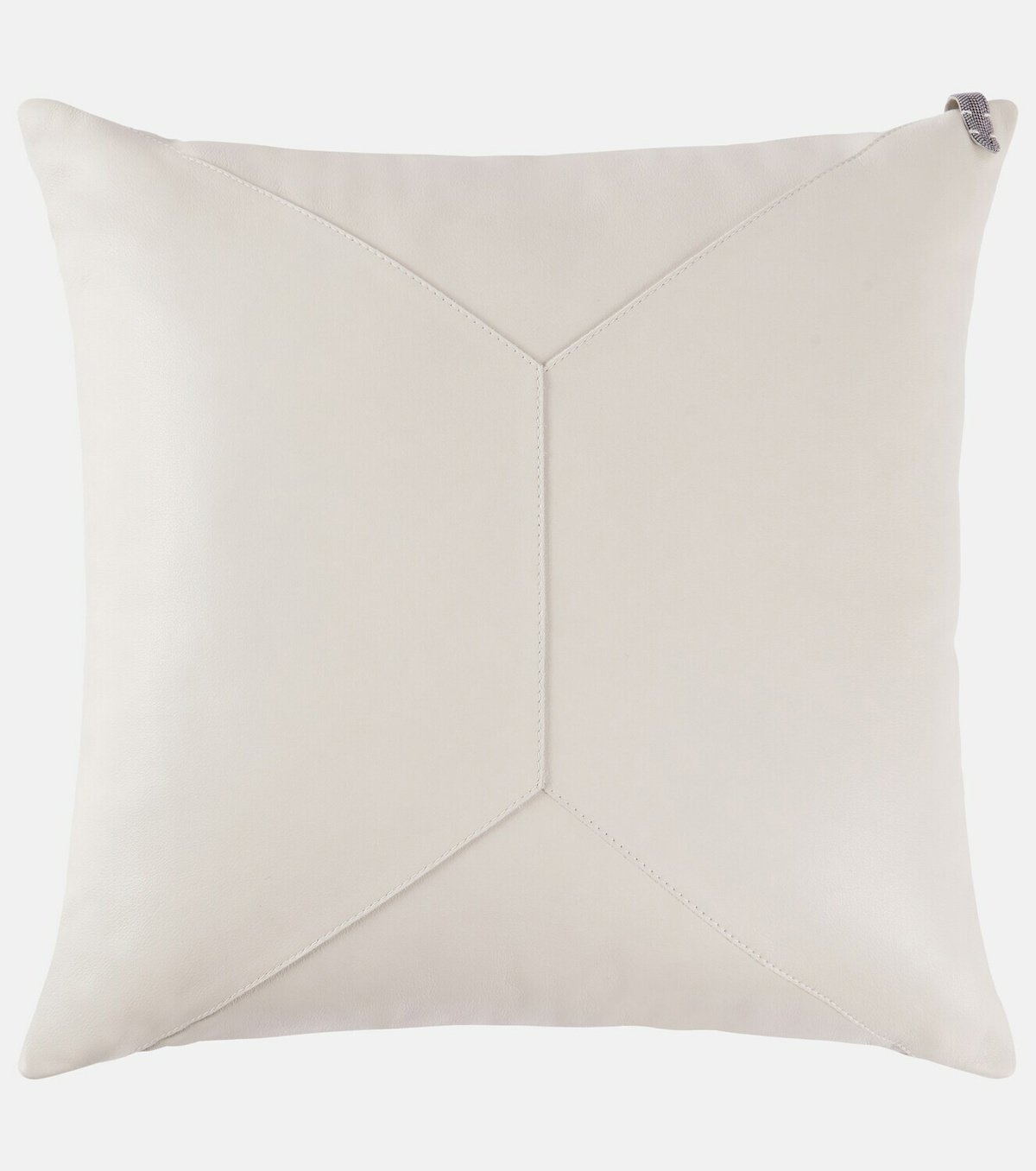 Brunello Cucinelli Monili leather cushion