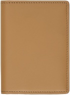 Common Projects Tan Card Holder Wallet