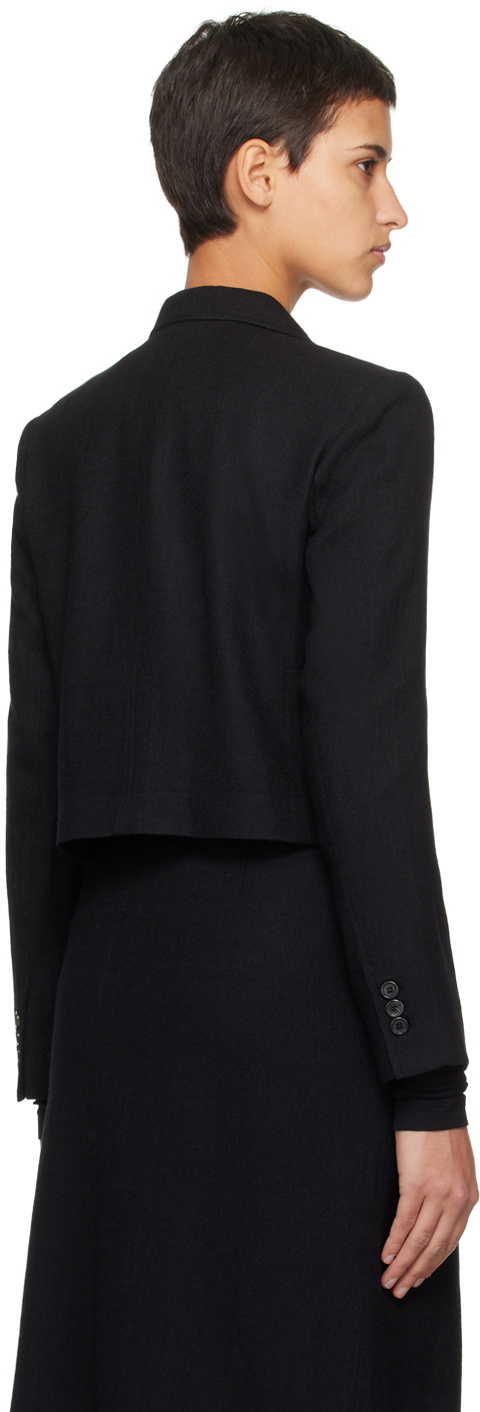 Youth Black Cropped Blazer