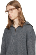 LOEWE Taupe Anagram Glasses