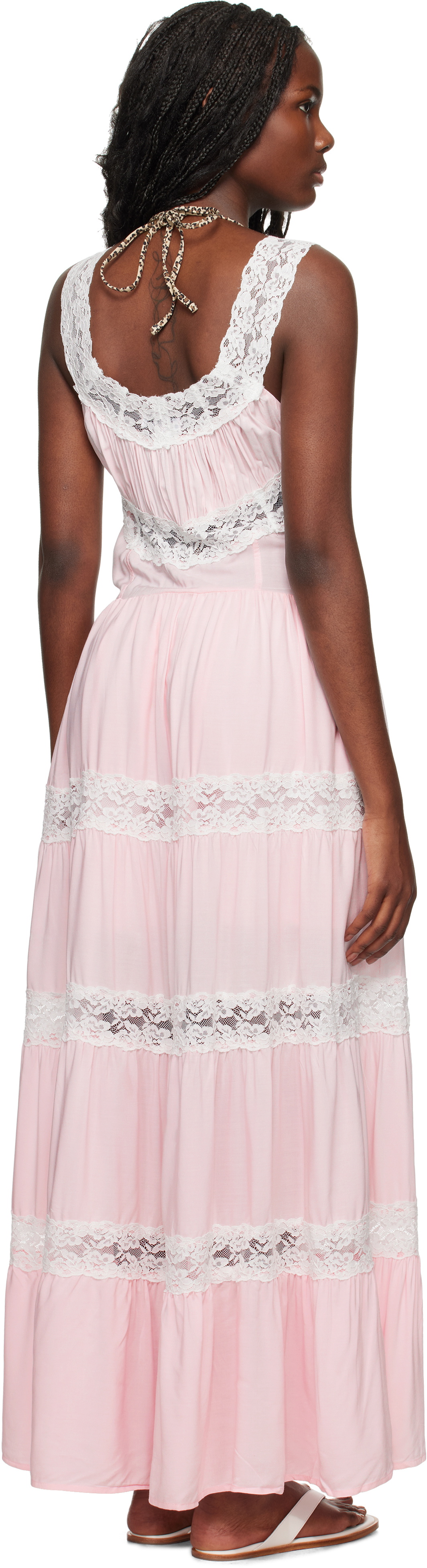 Frankies Bikinis Pink Dakota Maxi Dress