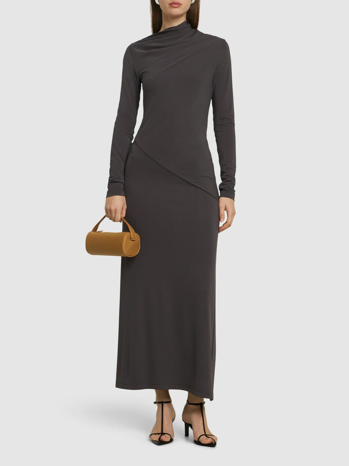 TOTEME Draped Jersey Long Dress Toteme TOTEME Draped Jersey Long Dress Toteme