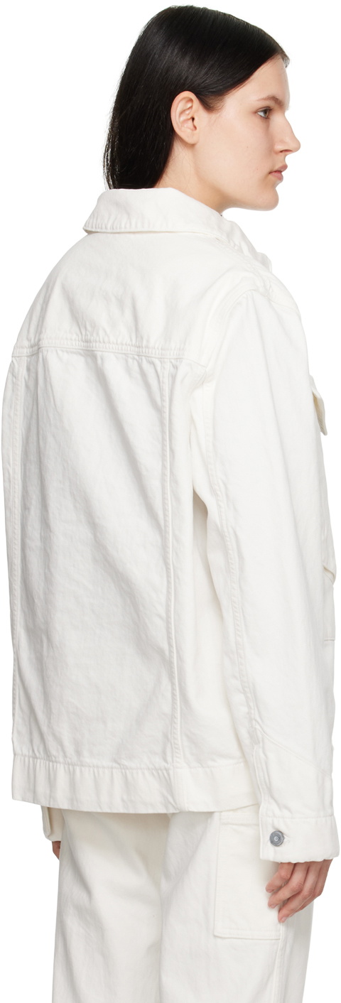 Objects IV Life White Deadstock Denim Jacket