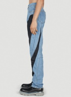 Mugler - Panelled Jeans in Blue