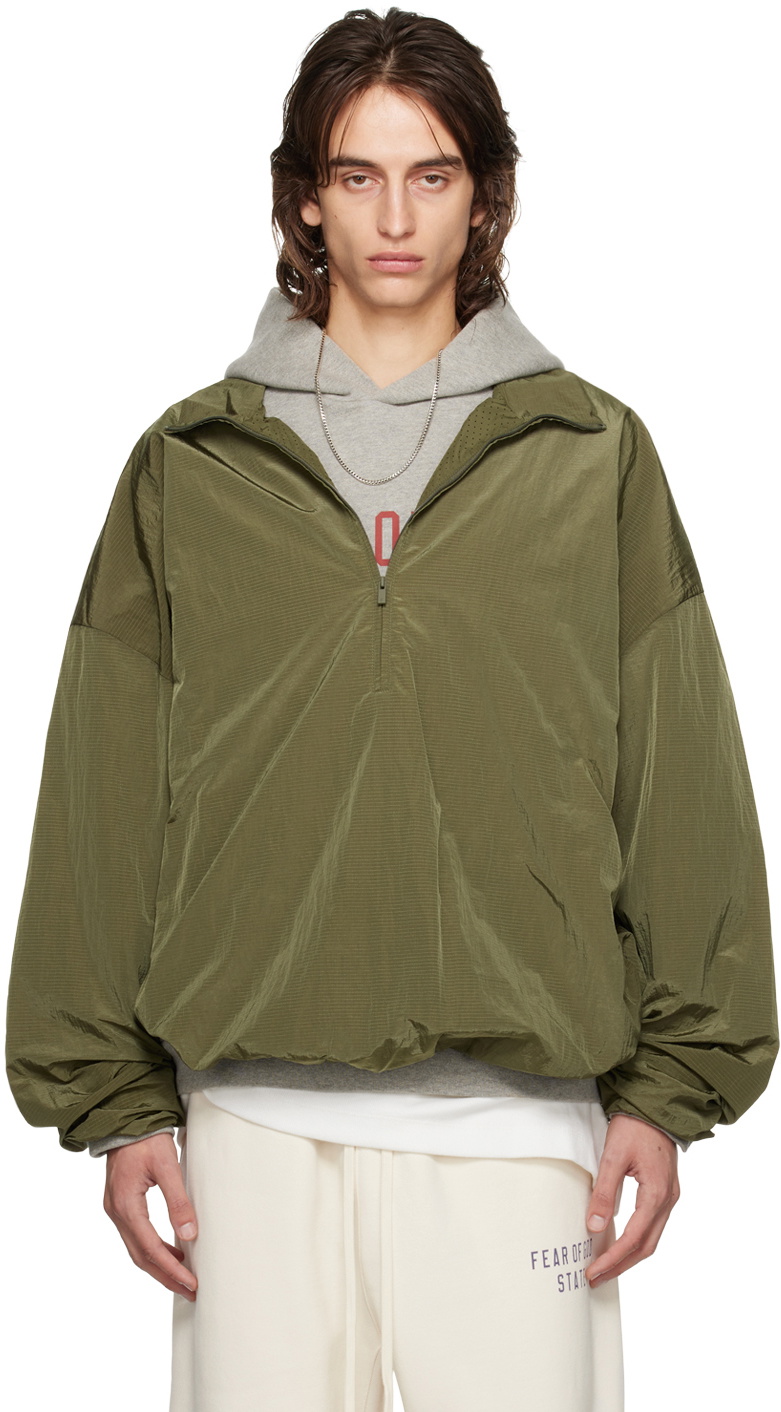 Fear of God ESSENTIALS Gray Full Zip Jacket Fear Of God