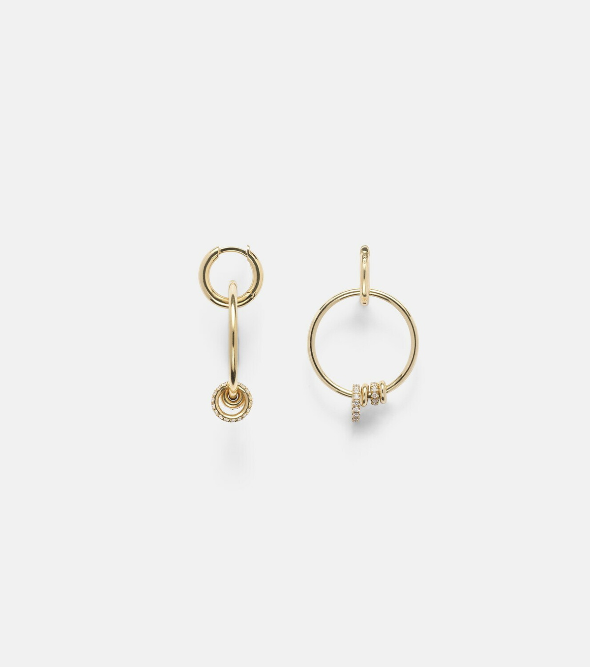 Spinelli Kilcollin Asha 18kt gold hoop earrings with diamonds