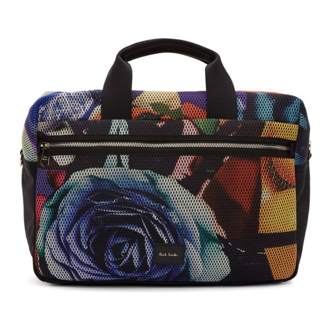 Photo: Paul Smith Multicolor Collage Rose 24H Briefcase