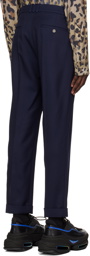 Balmain Navy Tailored Trousers