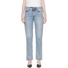 TOTEME Blue Low Straight Jeans