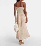 Toteme Plissé high-rise maxi skirt