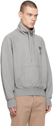 AMI Paris Gray Ami de Cœur Sweatshirt