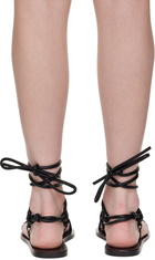 Rick Owens Lilies Black Hollywood Penta Sandals