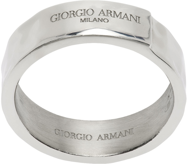 Photo: Giorgio Armani Silver Man Ring