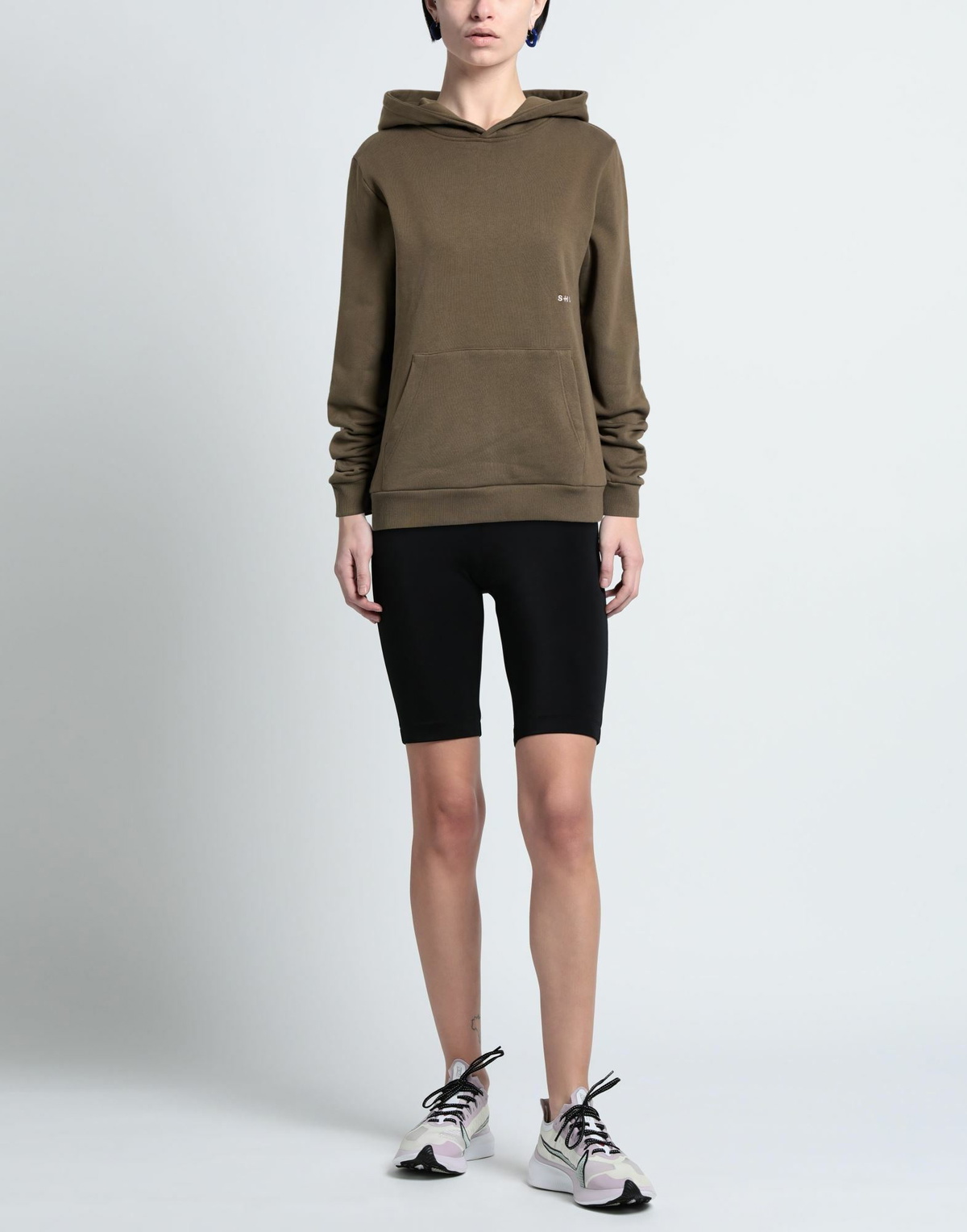 Shoe Womens Sweatshirt Khaki