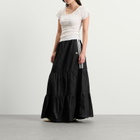 Adidas Women's Denim Maxi Skirt in Medium Black Denim