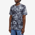 Adidas Running Men's Adidas Own The Run T-Shirt in White/Black/Grey Six