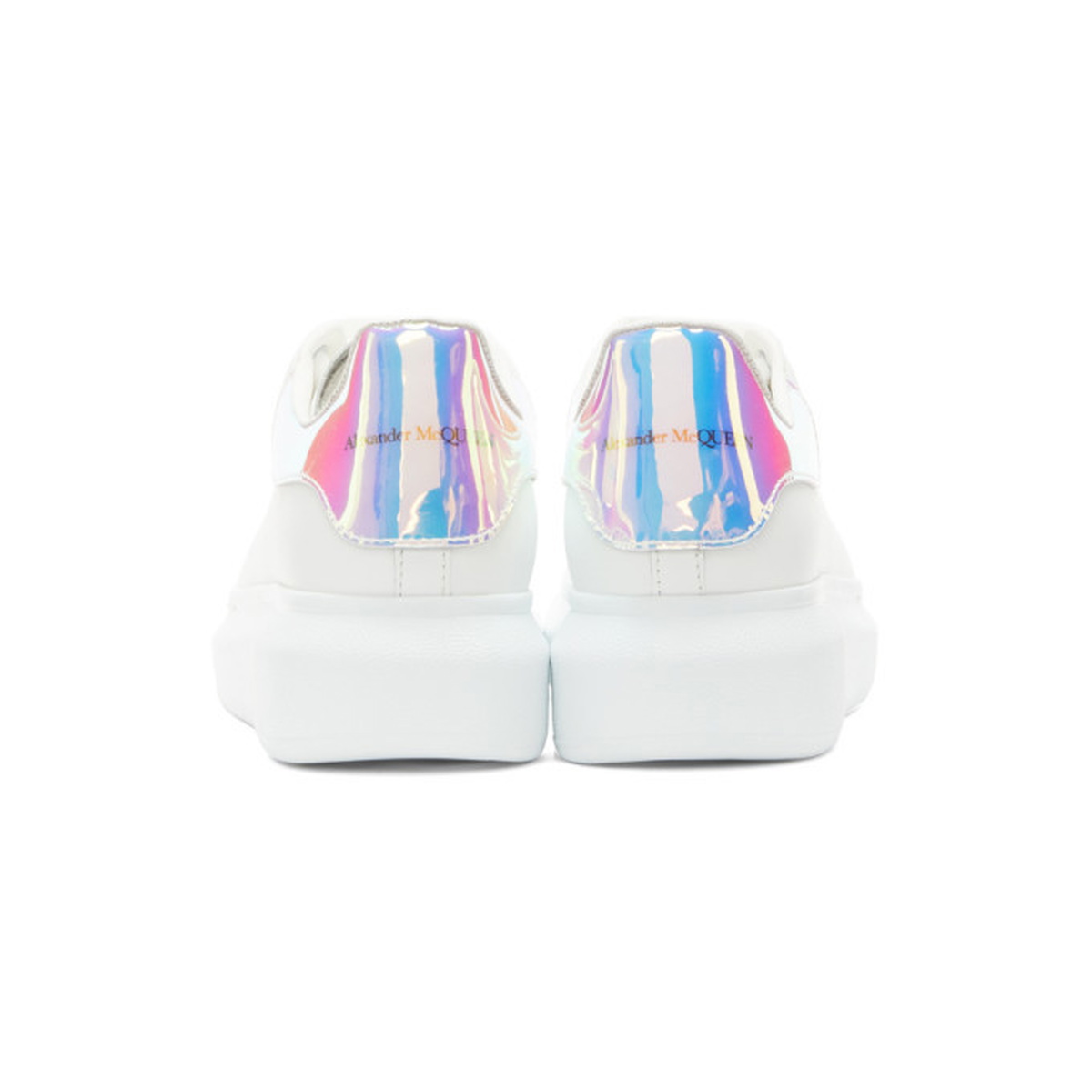 Alexander McQueen | White and holographic classic sneakers | Savannahs