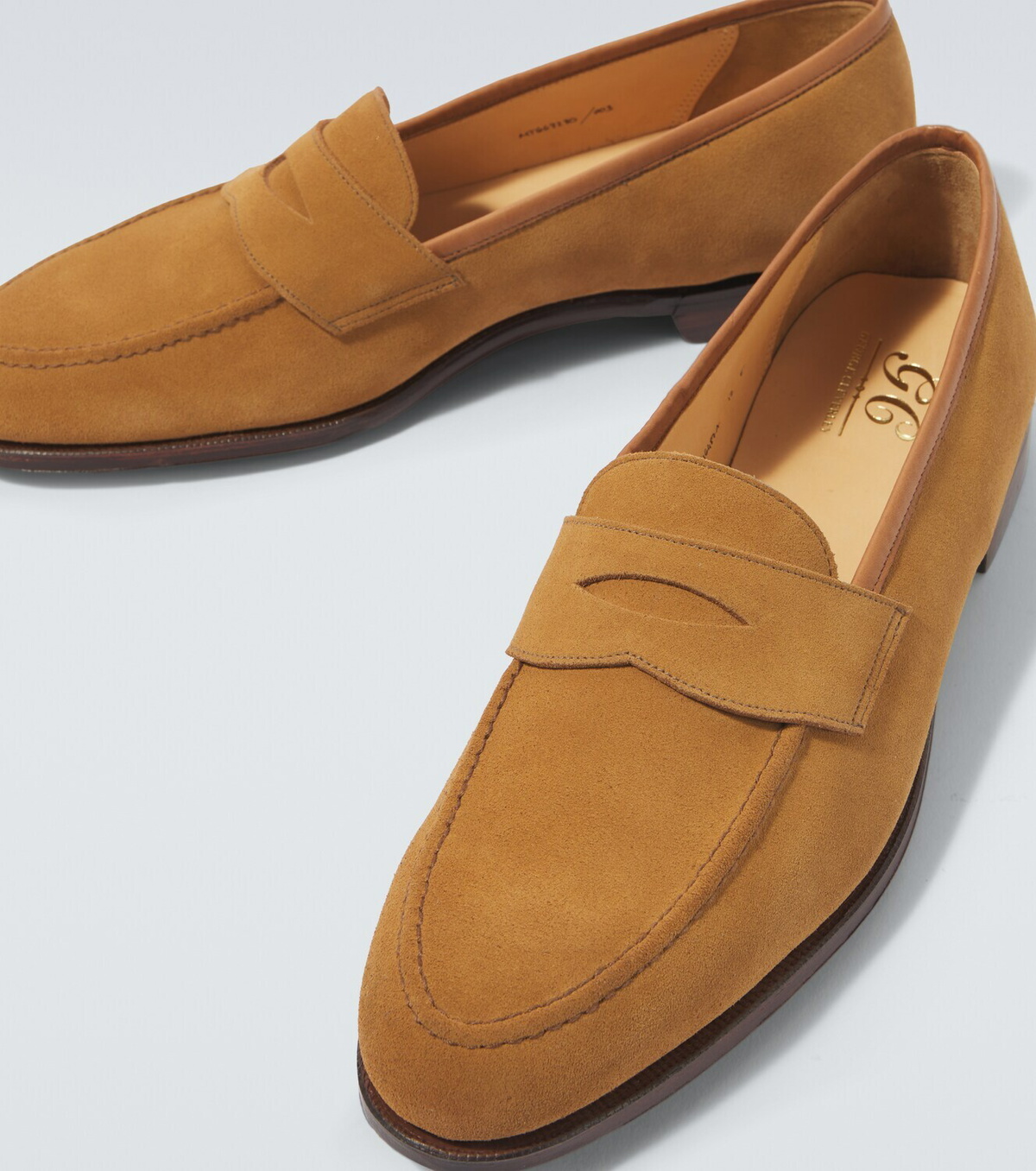 George Cleverley Bradley II suede loafers