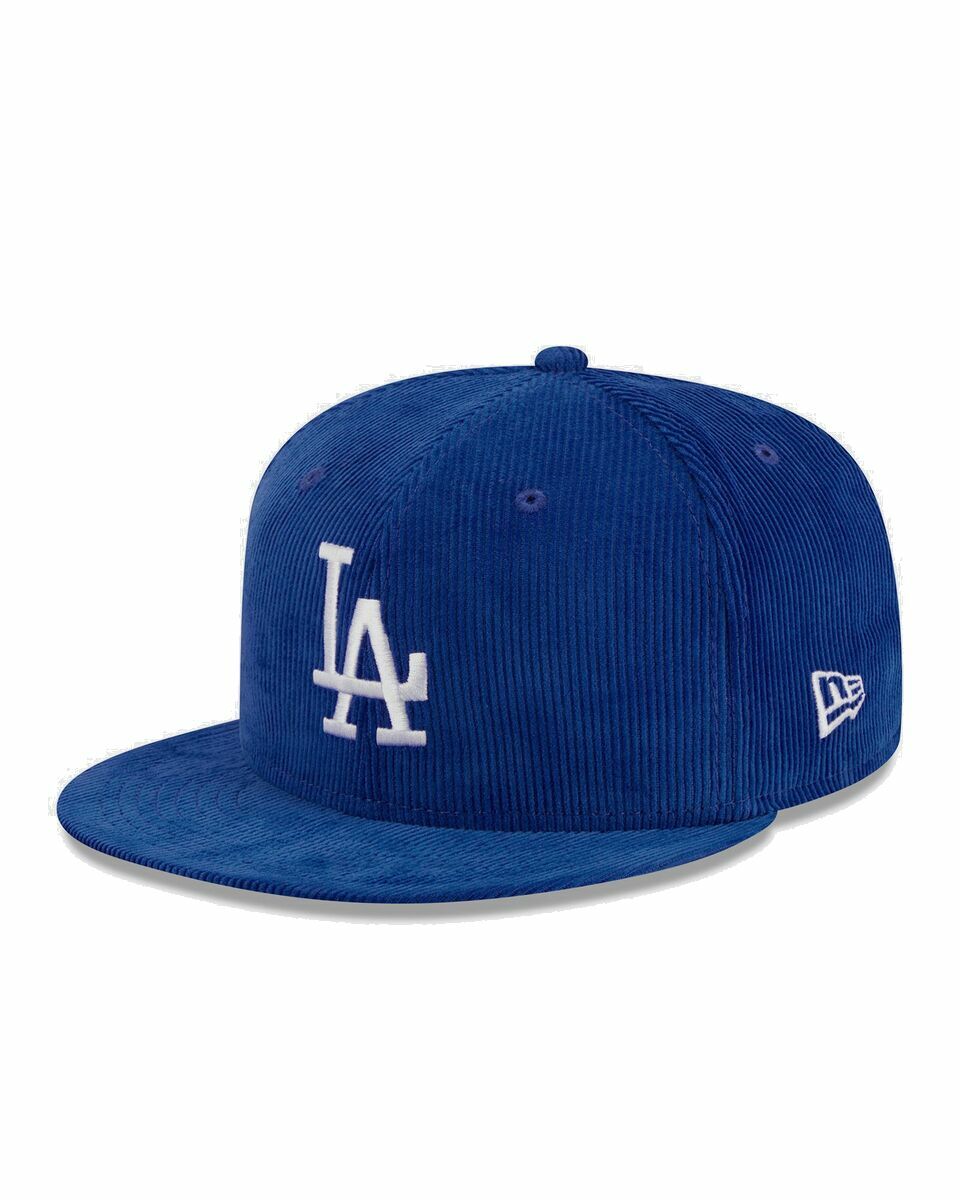 Photo: New Era Los Angeles Dodgers Throwback Cord Cap Blue - Mens - Caps