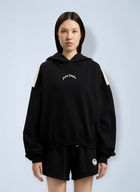 Palm Angels Curved Logo Loose Crop Hoodie