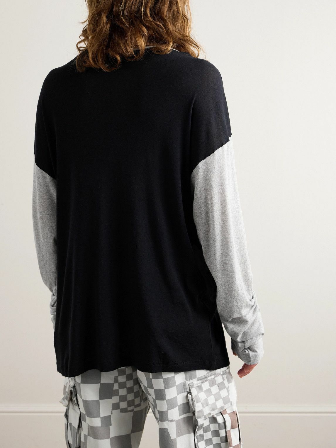 ERL - Oversized Printed Cotton-Jersey T-Shirt - Black ERL