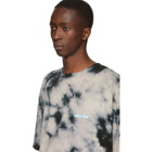 Off-White Beige and Black Tie-Dye T-Shirt