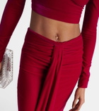 Miss Sohee Gemma embellished crop top and maxi skirt set