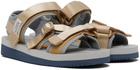 Suicoke Beige & Gray KISEE-V Sandals