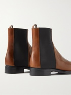 The Row - Burnished-Leather Chelsea Boots - Brown
