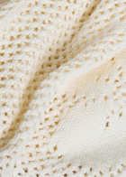 Free People Hidden Tropics Open-knit Cotton Jumper Ivory