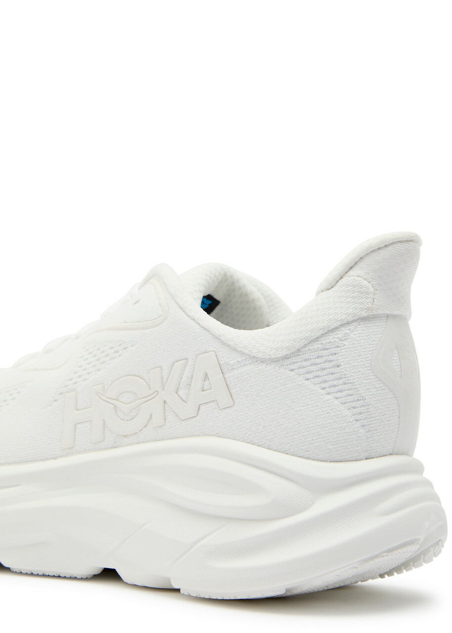 Hoka Clifton 10 Mesh-knit Sneakers White