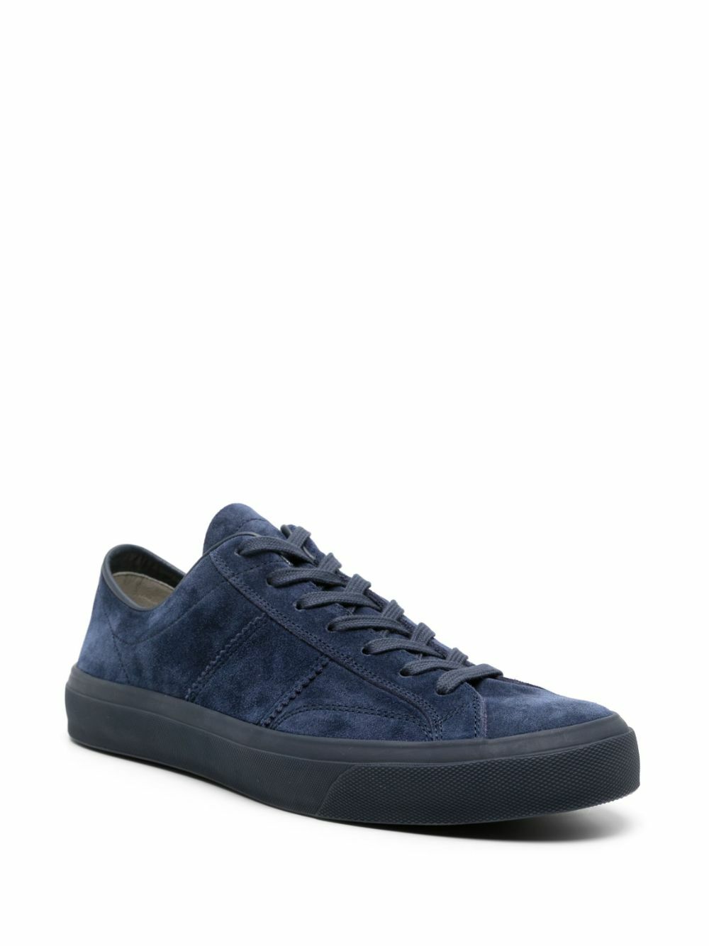 TOM FORD Blue Cambridge Suede Sneakers