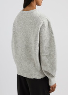 Helmut Lang Apex Knitted Jumper Light Grey