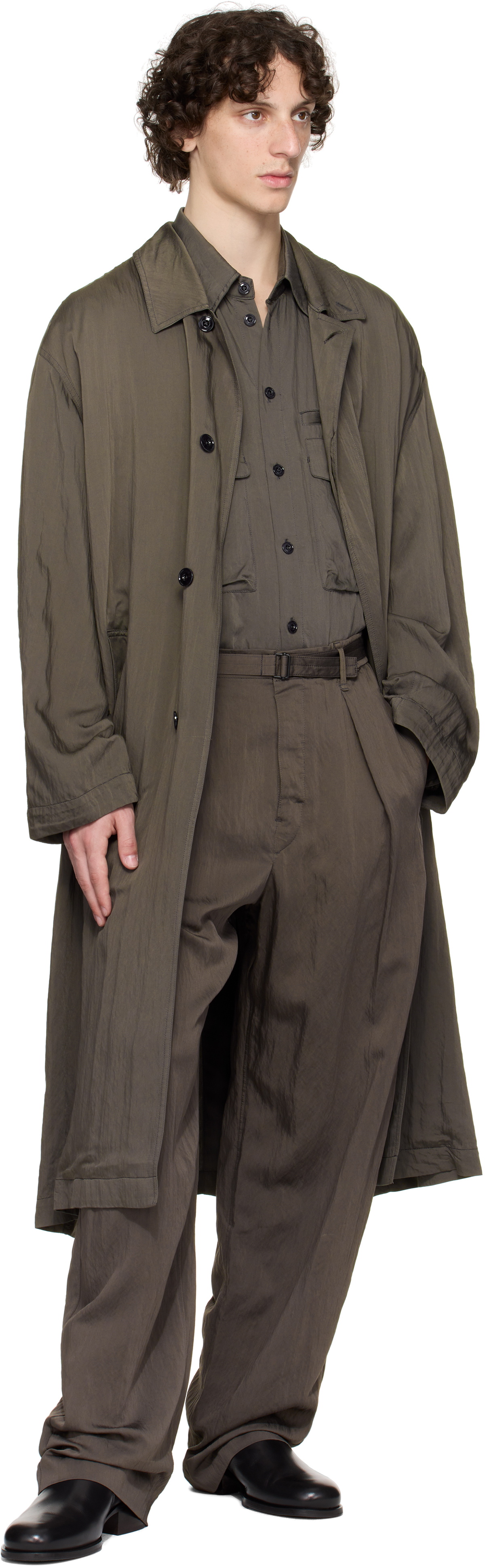 LEMAIRE Gray Ultra Light Coat Lemaire