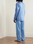 Zimmerli - Filodiscozia Stripes Mercerised Cotton-Jersey Pyjama Set - Blue