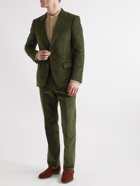 Kingsman - Eggsy Slim-Fit Cotton and Cashmere-Blend Corduroy Suit Trousers - Green