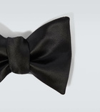 Brunello Cucinelli Silk and cotton satin bow tie