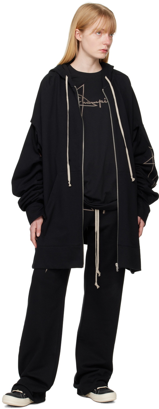 Rick Owens Black Champion Edition Tommy T-Shirt Rick Owens