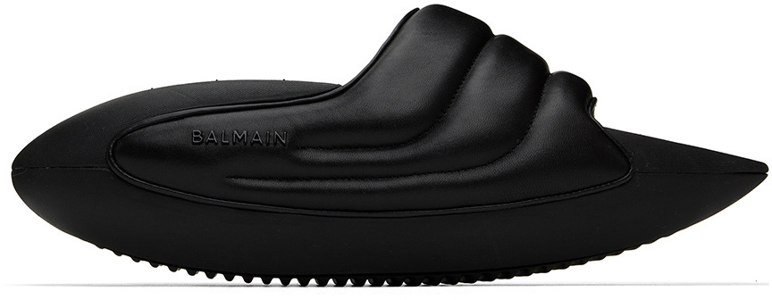 Photo: Balmain Black B-IT Sandals