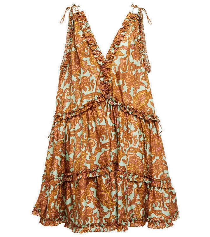 Photo: Zimmermann - Tiggy Drawcord printed silk minidress