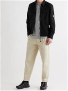 C.P. COMPANY - Slim-Fit Garment-Dyed Cotton-Gabardine Overshirt - Black - S