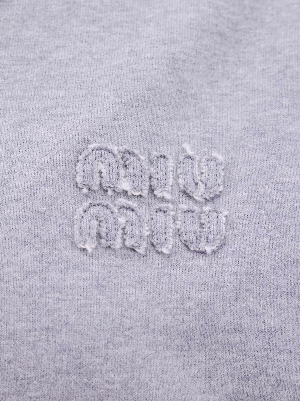Miu Miu Sweatshirt Grey Womens Miu Miu
