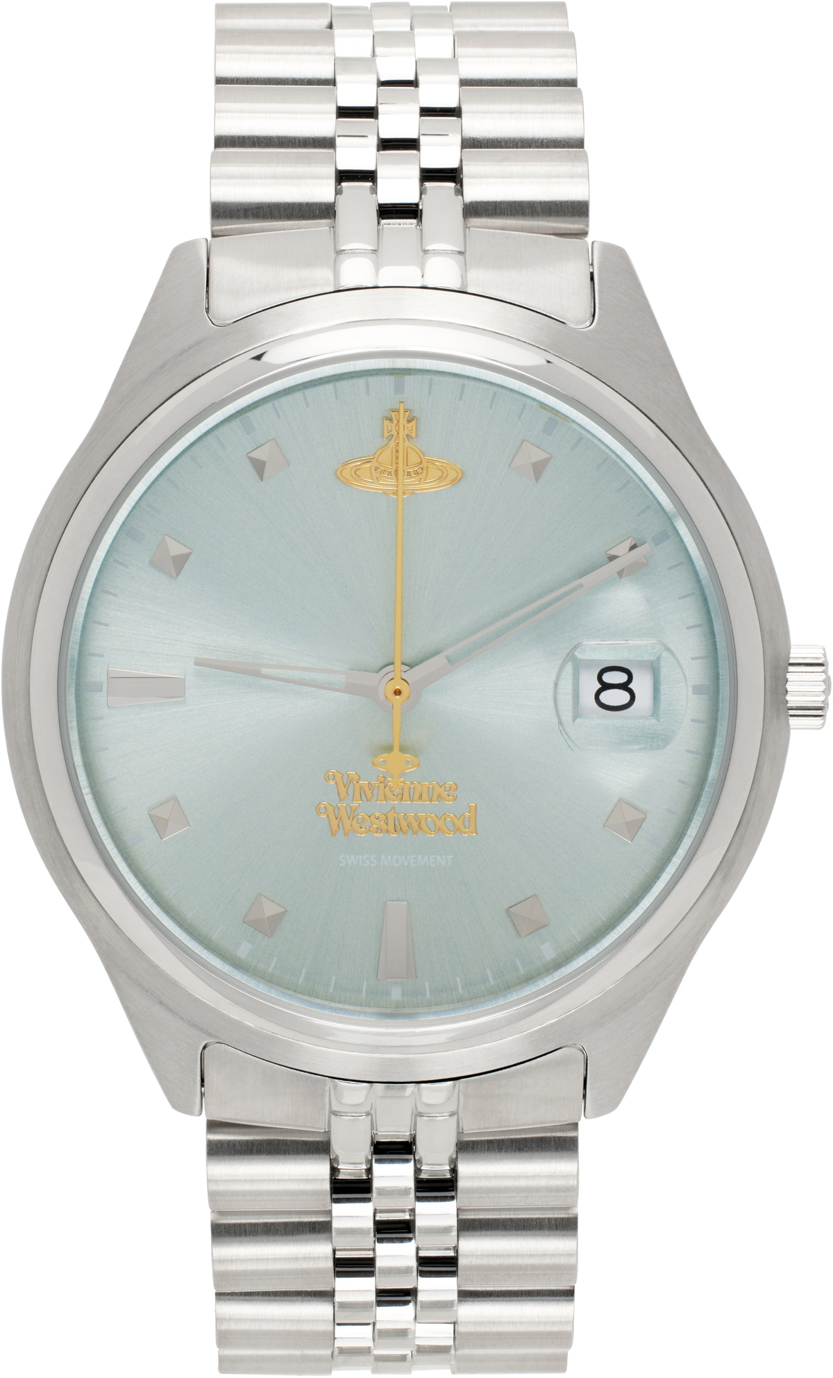 Vivienne Westwood Silver & Blue Camberwell Watch Vivienne