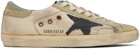 Golden Goose Beige & Taupe Super-Star Sneakers