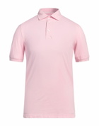 Fedeli Mens Polo shirt in Pink