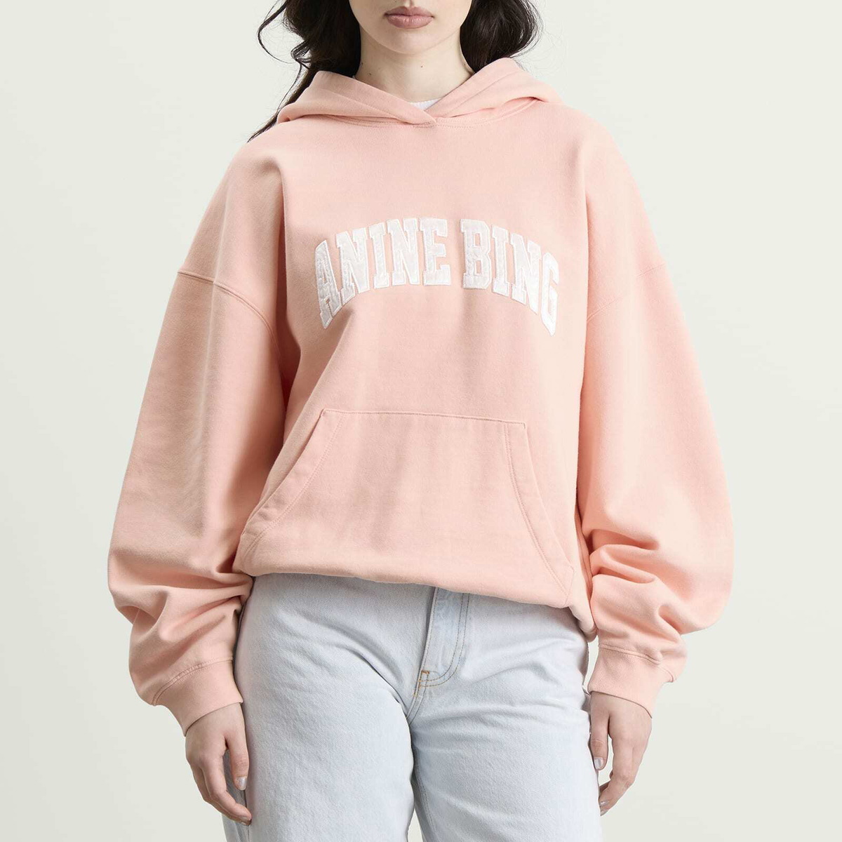 Anine Bing Women's Harvey Hoodie in Coral Pink