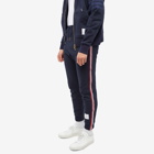 Thom Browne Men's Tricolour Stripe Sweat Pant in Navy